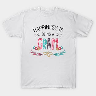 Happiness Is Being A Gram Wildflowers Valentines Mothers Day T-Shirt